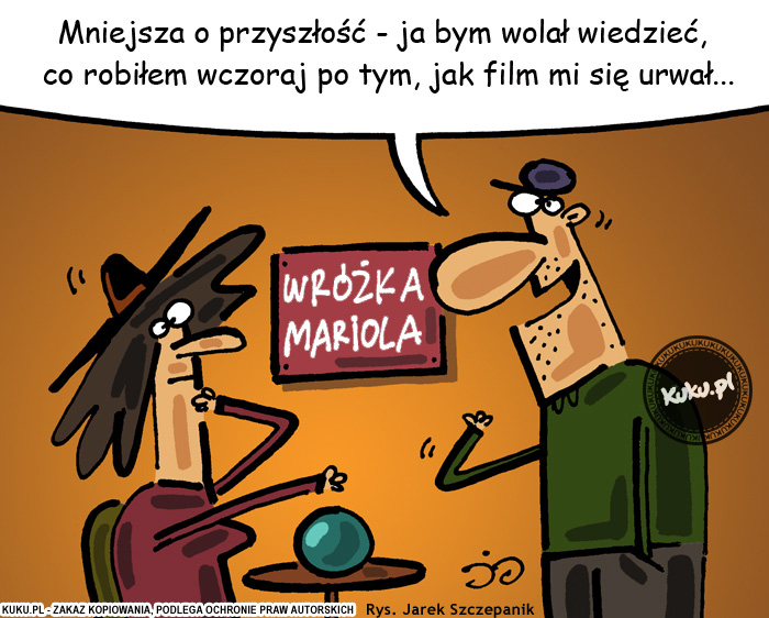 Komiks, dowcip, Żart o WrÃ³Å¼ka Mariola