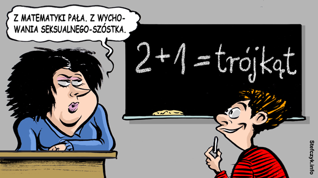 Komiks, dowcip, Żart o Z matematyki dwÃ³ja ...