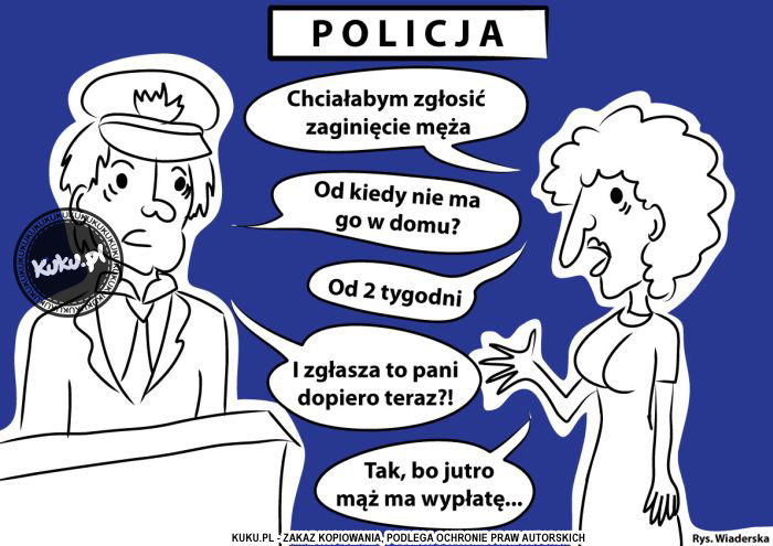 Komiks, dowcip, Żart o Zaginiony mÄ…Å¼