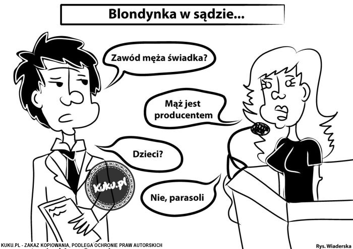 Komiks, dowcip, Żart o ZawÃ³d mÄ™Å¼a Å›wiadka