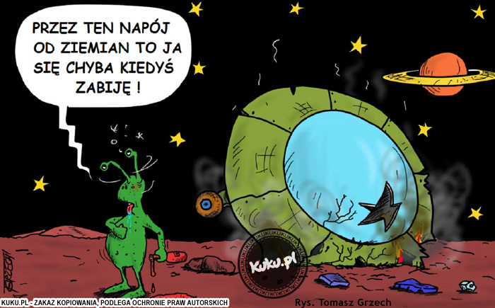 Komiks, dowcip, Żart o Ziemski napÃ³j