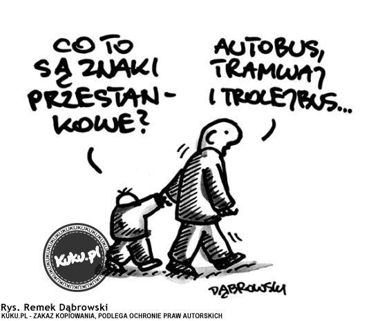 Komiks, dowcip, Żart o Znaki przestankowe