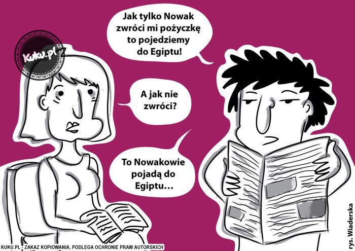 Komiks, dowcip, Żart o Zwrot poÅ¼yczki