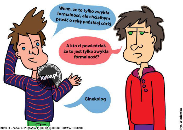 Komiks, dowcip, Żart o ZwykÅ‚a formalnoÅ›Ä‡