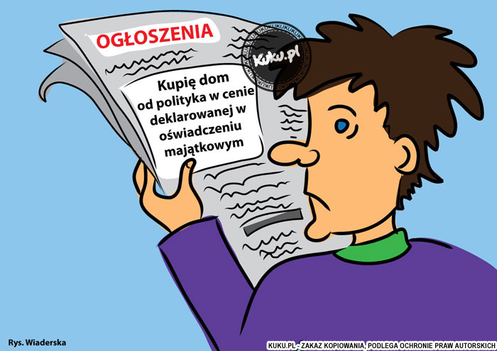 Komiks, dowcip, Żart o KupiÄ™ dom od polityka