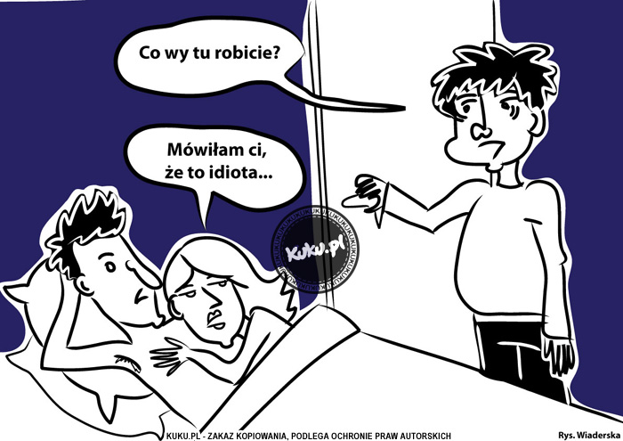 Komiks, dowcip, Żart o MÄ…Å¼ idiota