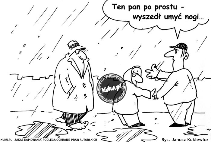 Komiks, dowcip, Żart o Mycie nÃ³g