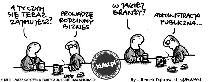 Komiks, dowcip, Żart o Rodzinny biznes