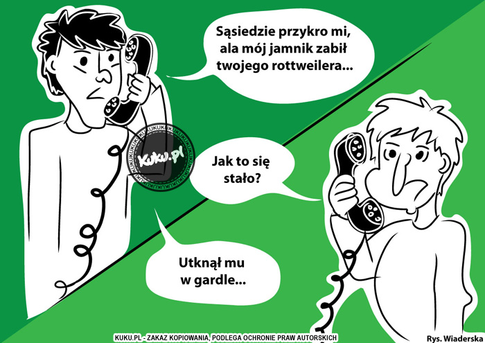 Komiks, dowcip, Żart o Rozmowa sÄ…siedzka