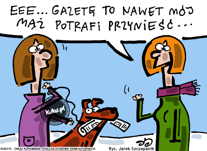 Komiks, dowcip, Żart o Tresowany pies