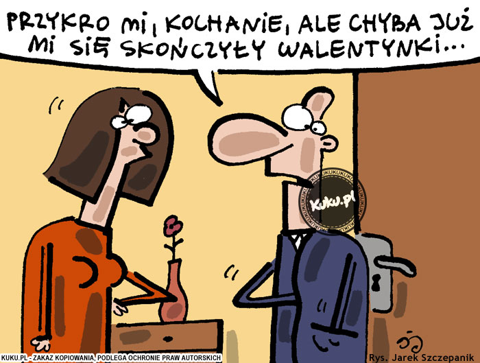 Komiks, dowcip, Żart o Walentynki po latach