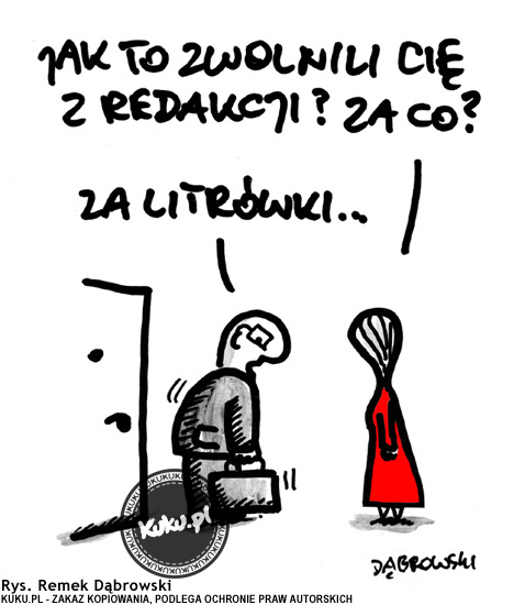 Komiks, dowcip, Żart o Zwolniony z redakcji